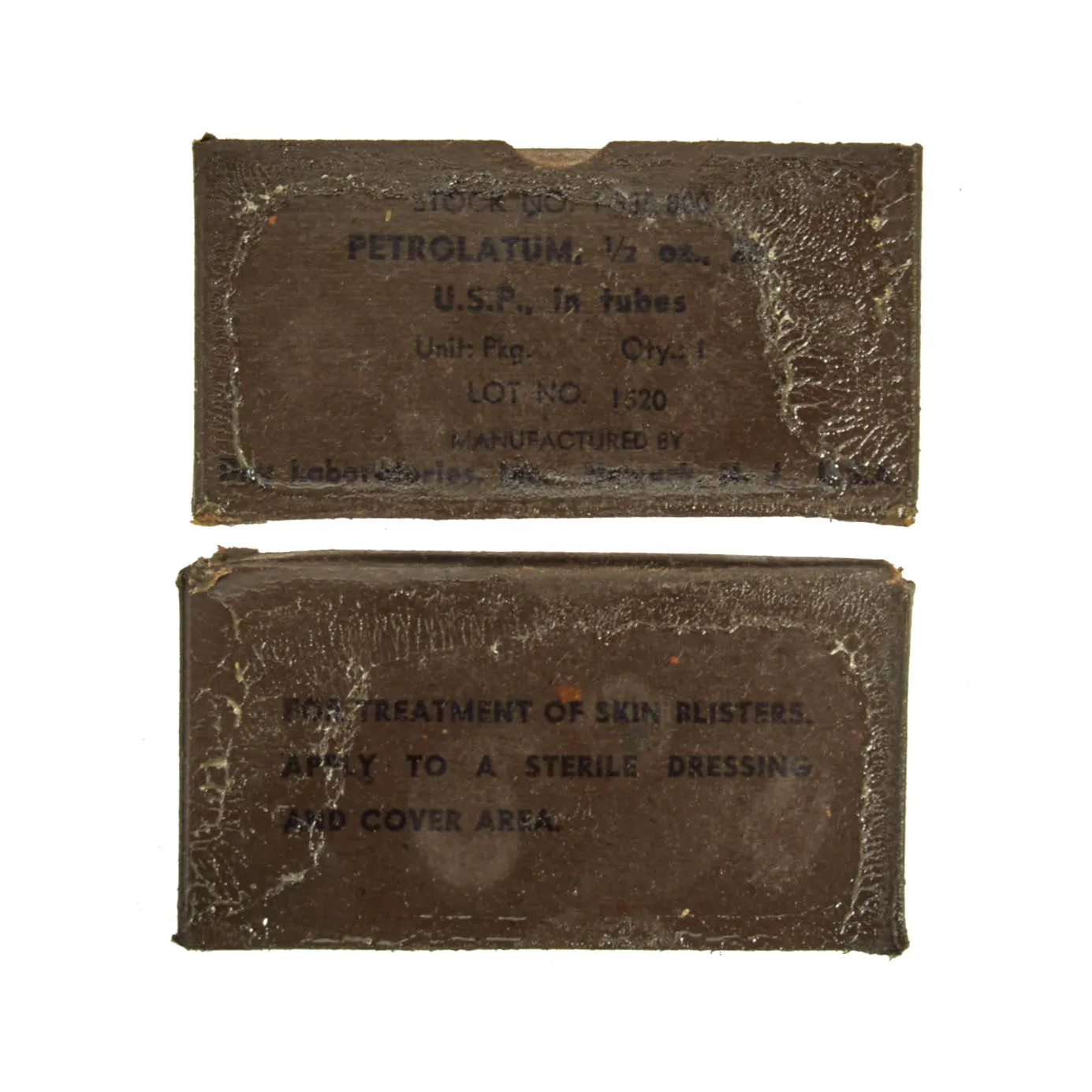 Original U.S. WWII & Korean War Era Life Raft First Aid Kit With Contents and Unopened Mk-2 Sea Water Desalter Kit - 2 Items