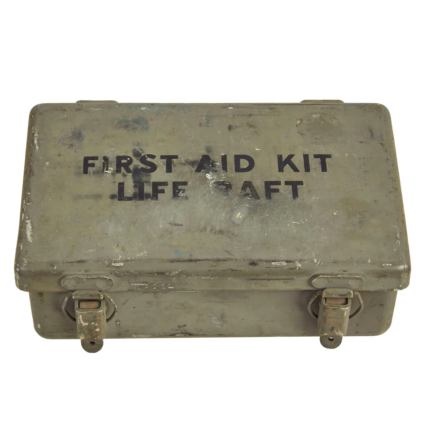 Original U.S. WWII & Korean War Era Life Raft First Aid Kit With Contents and Unopened Mk-2 Sea Water Desalter Kit - 2 Items