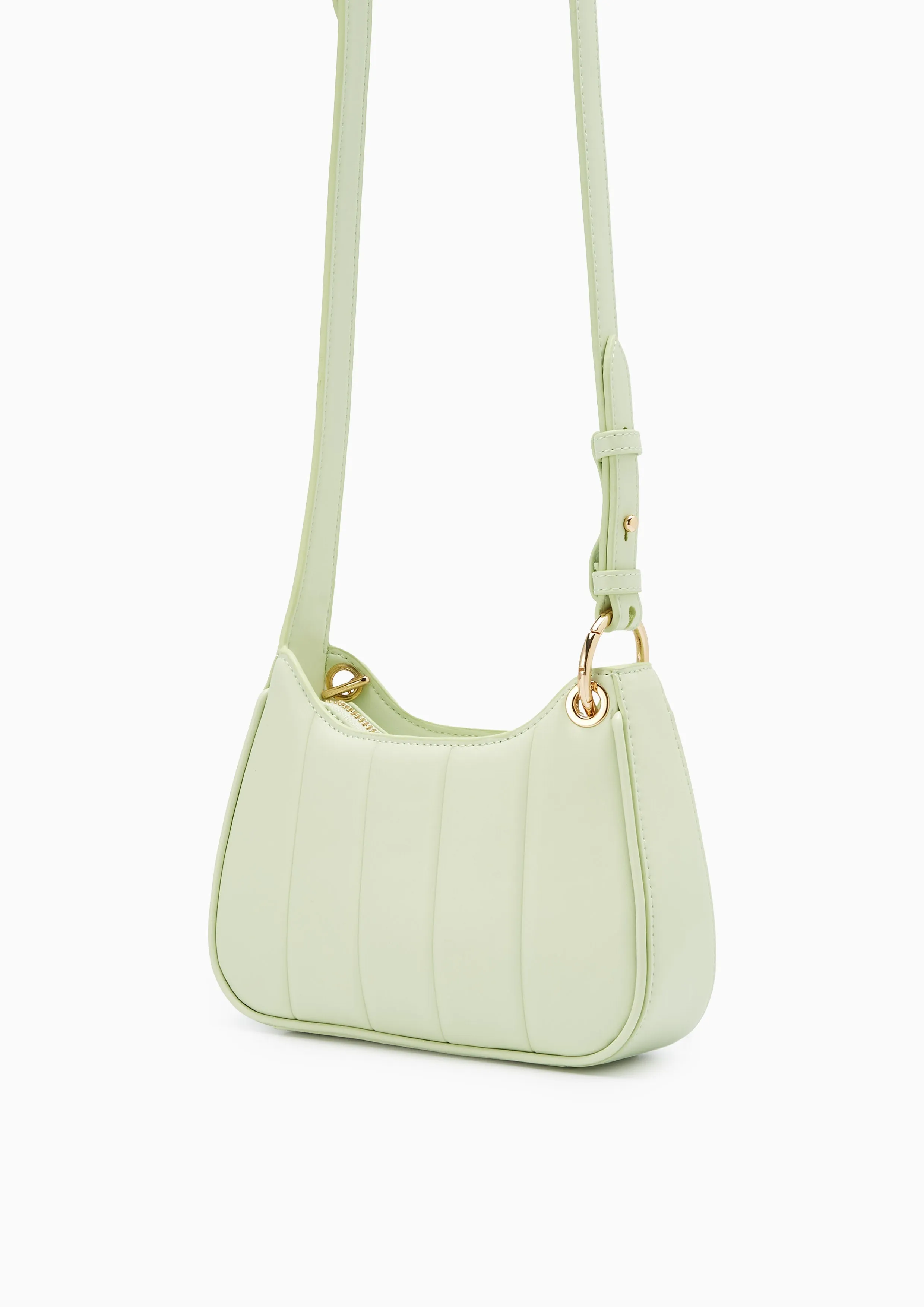 Patti Saddle Crossbody Bag - Light Green