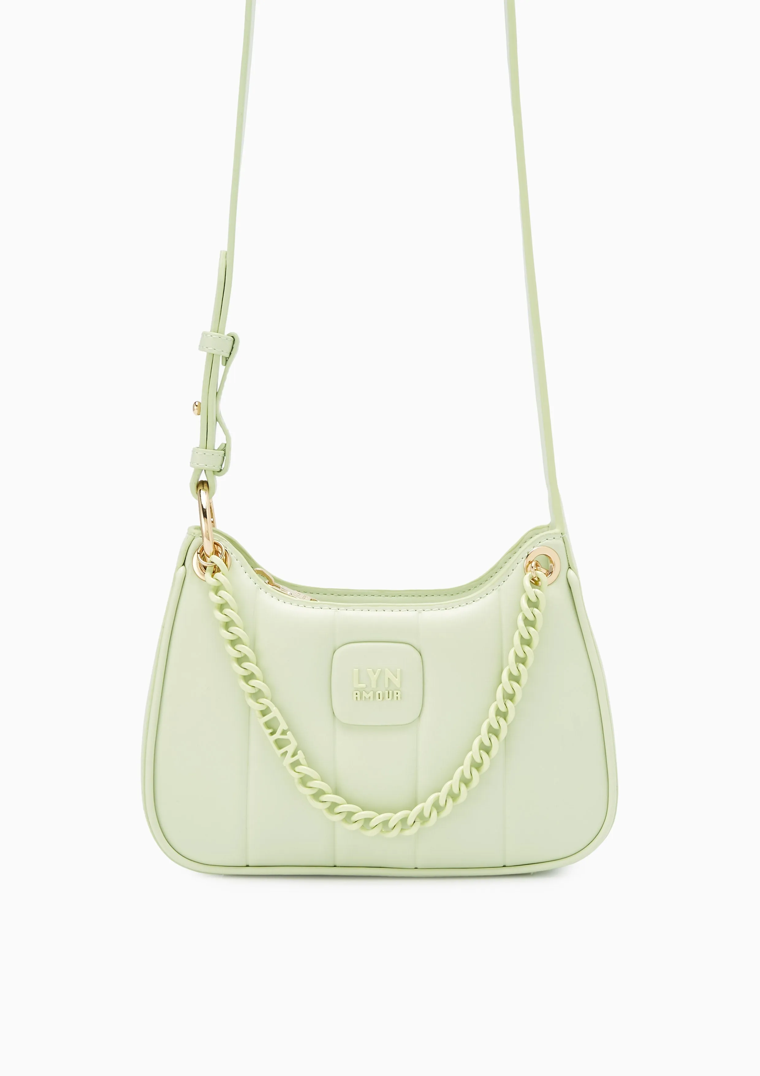 Patti Saddle Crossbody Bag - Light Green
