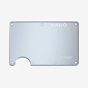 Personalised Front & Back Wallet Cover Plates (Spyder Grey)