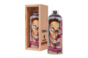Pesimo Bishop Violet Spray Paint Can Artwork by Montana MTN