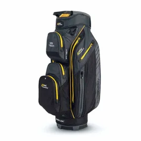 Powakaddy 2024 Dri Tech Cart Bag Black/GunMetal Yellow Trim