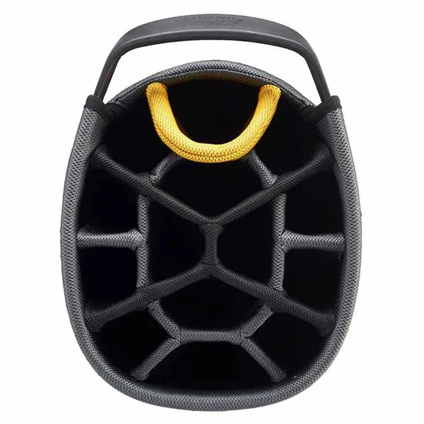 Powakaddy 2024 Dri Tech Cart Bag Black/GunMetal Yellow Trim