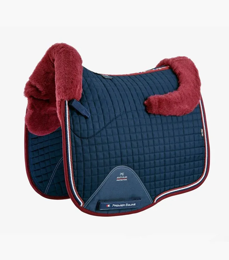 Premier Equine Close Contact Merino Wool European Saddle Pad - Dressage Square - full size