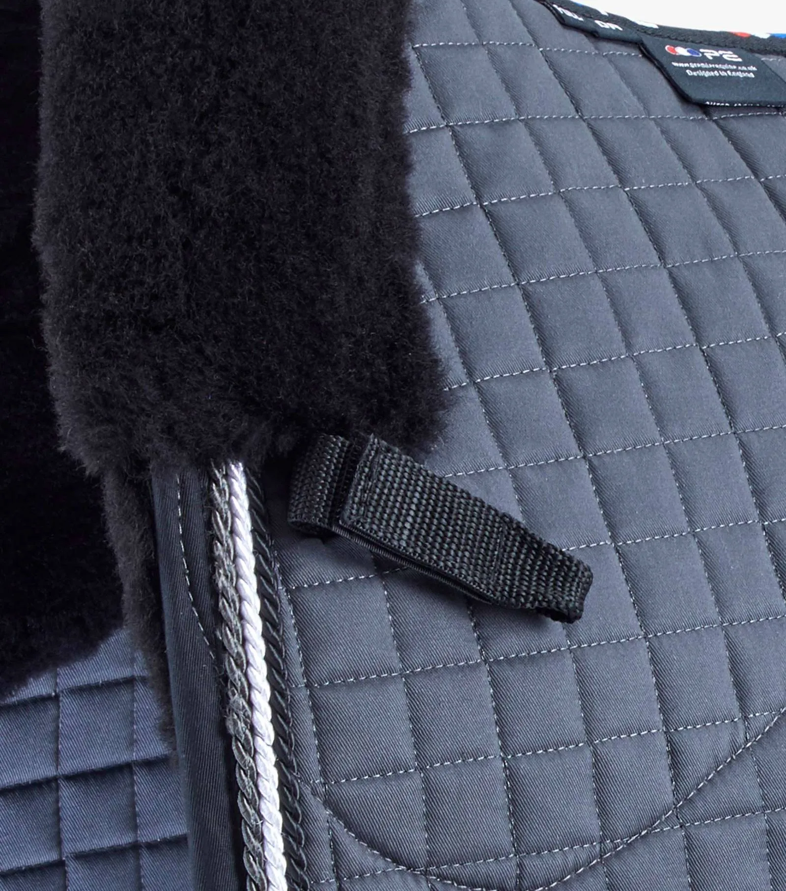 Premier Equine Close Contact Merino Wool European Saddle Pad - Dressage Square - full size