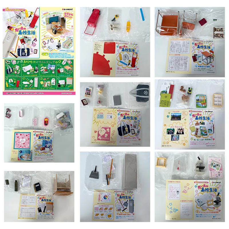 Rare 2015 Re-Ment High School Memories Full Set of 8 pcs <Free Shipping>