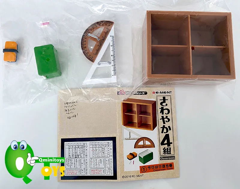 Rare 2016 Re-Ment High School Group 4 Classroom Accessories Full Set of 8 pcs <Free Shipping>