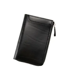 RS & Vegetable Tanning Bi-fold L-shaped Zipper Wallet