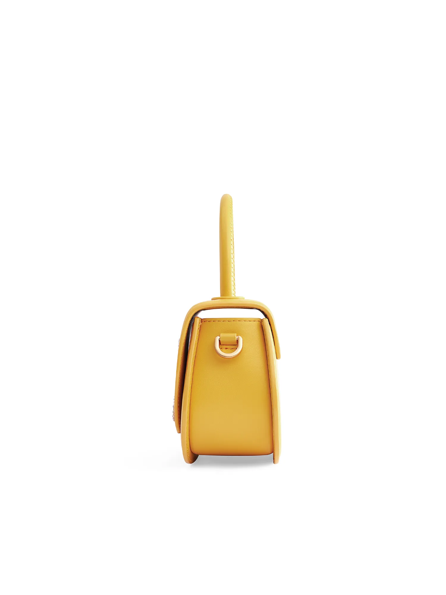 Signature Top Handle Saddle Bag - Amber
