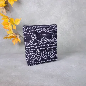 Small Handbag Black Colour Dots Design.