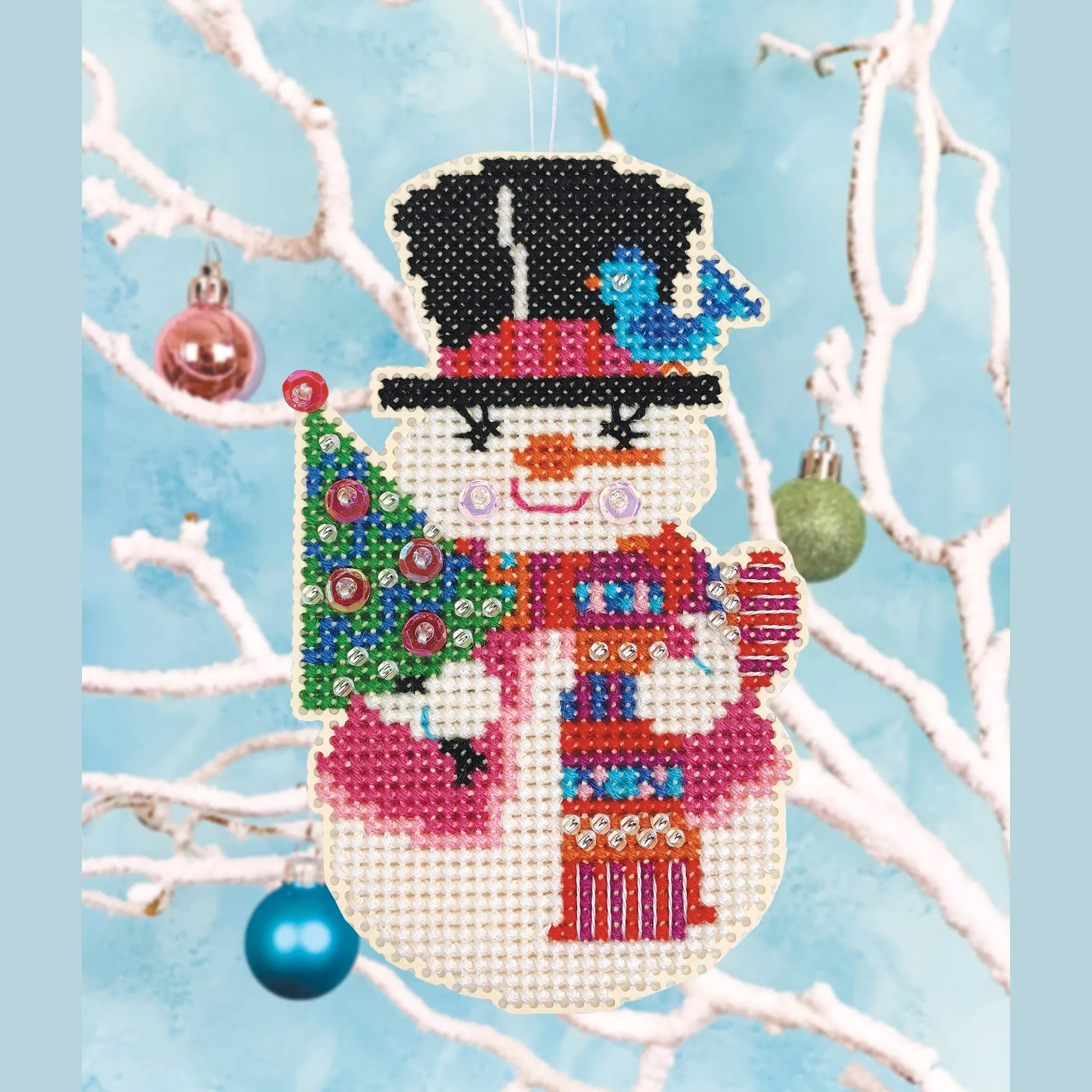 Snow Buddy - Cross Stitch Ornament Kit