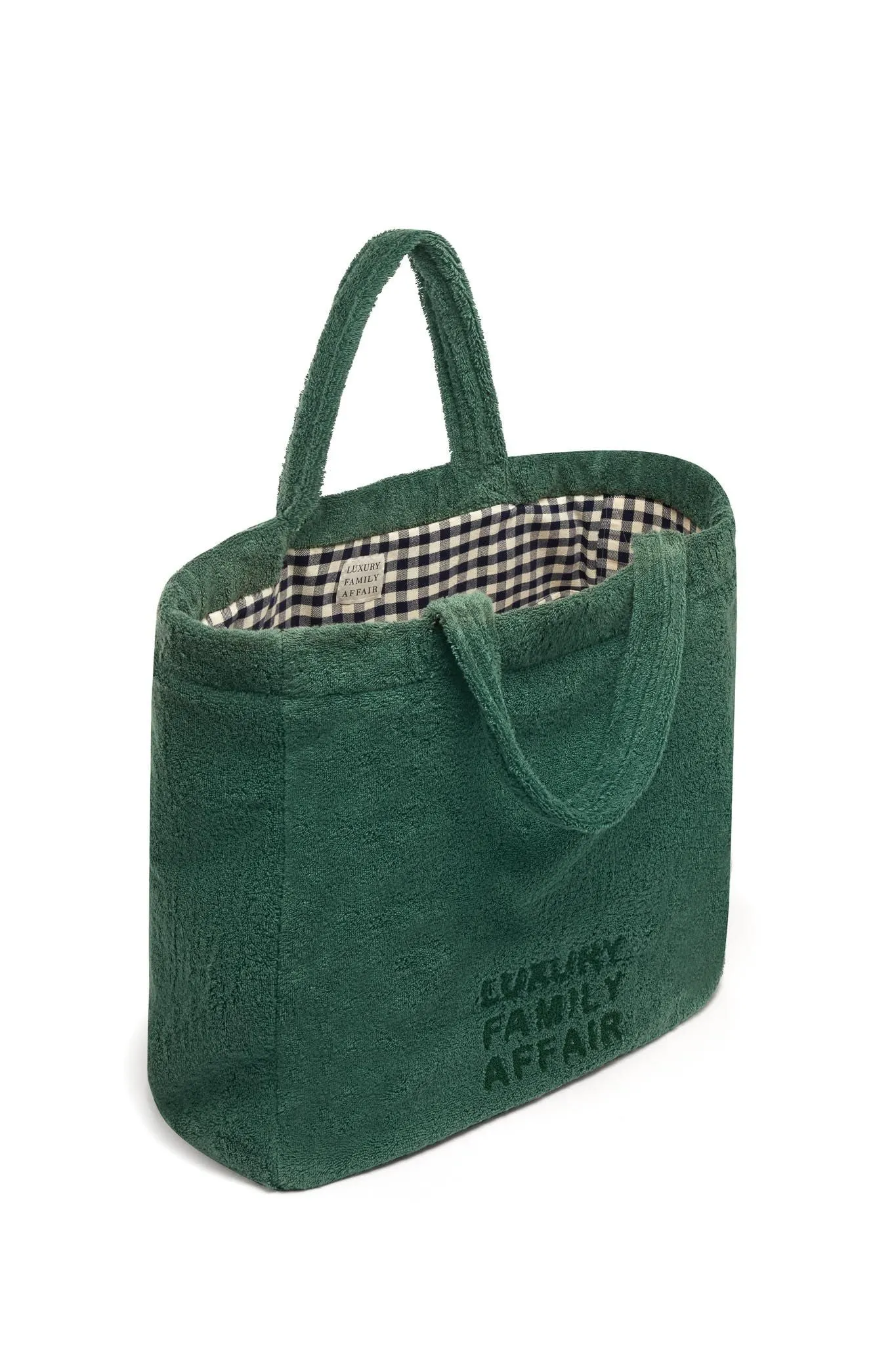 Terry-towelling TAKE ME TO THE BEACH tote bag