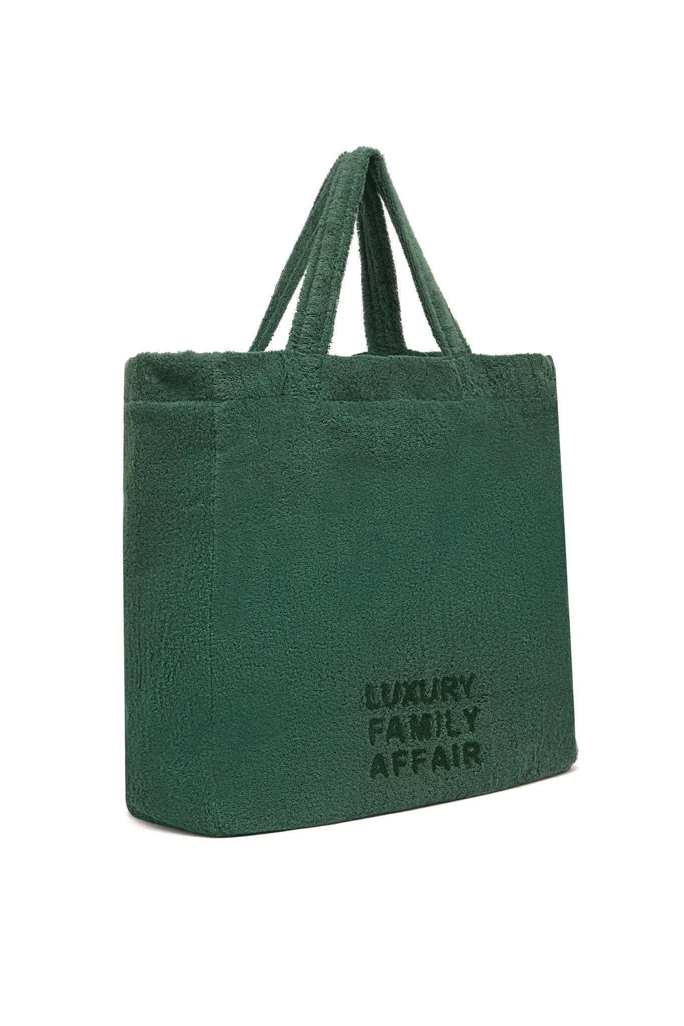 Terry-towelling TAKE ME TO THE BEACH tote bag