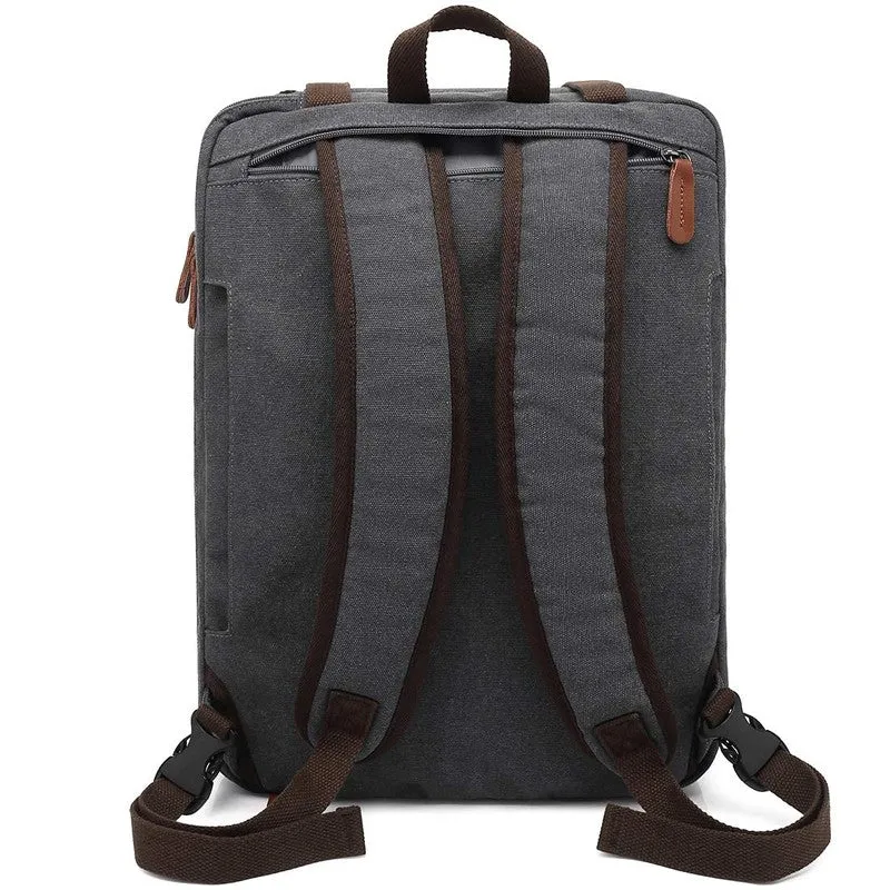 THE CLOWNFISH 3 in 1 Convertible Laptop Backpack | Messenger Bag | 15.6 inch | Grey