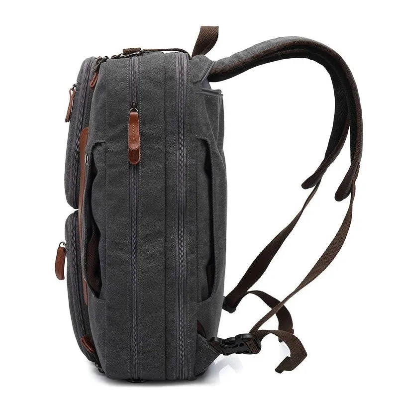 THE CLOWNFISH 3 in 1 Convertible Laptop Backpack | Messenger Bag | 15.6 inch | Grey