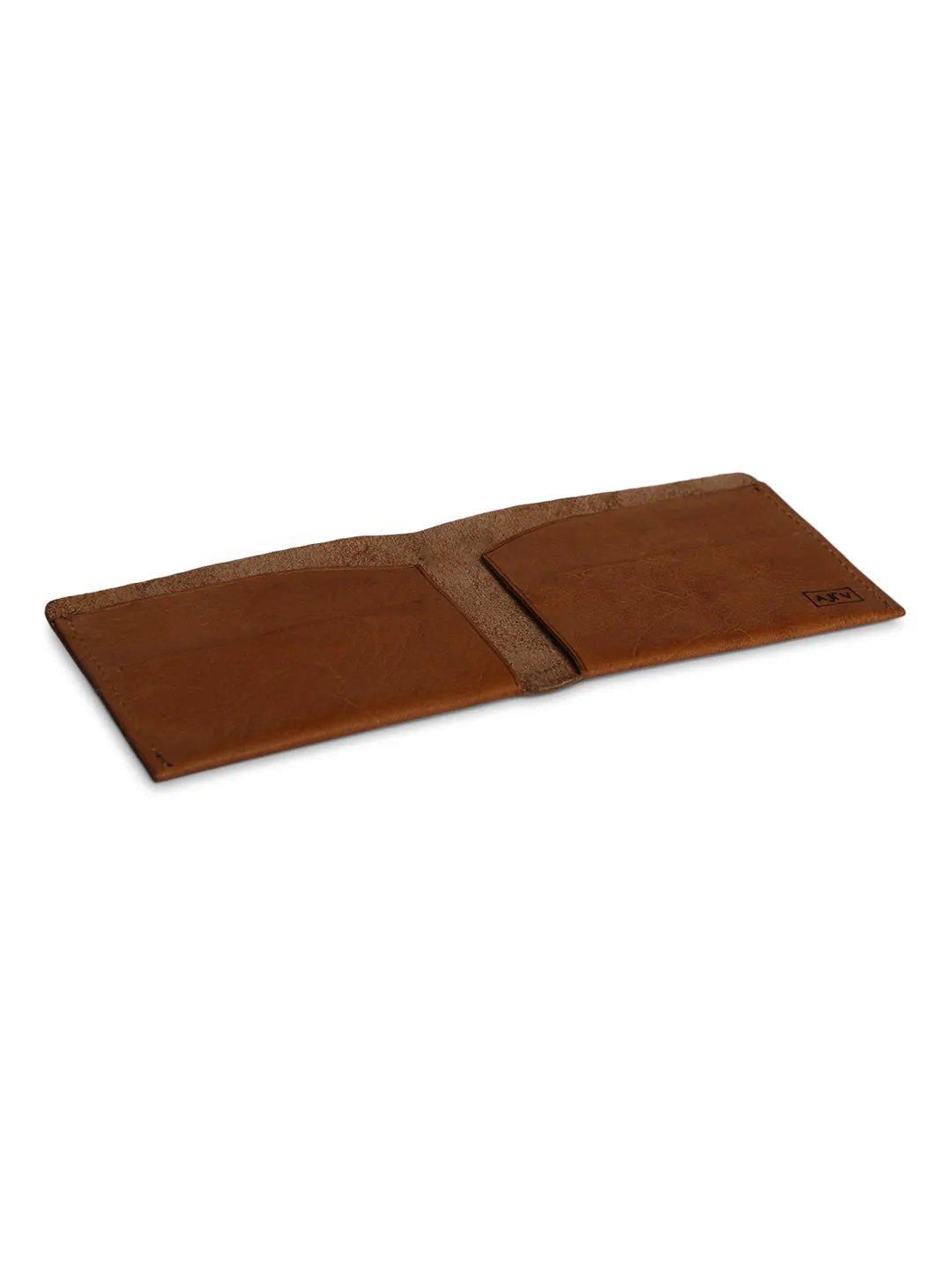 Timeless Appeal: Tan Leather Wallet with Sutle Plane Texture By Art N Vintage
