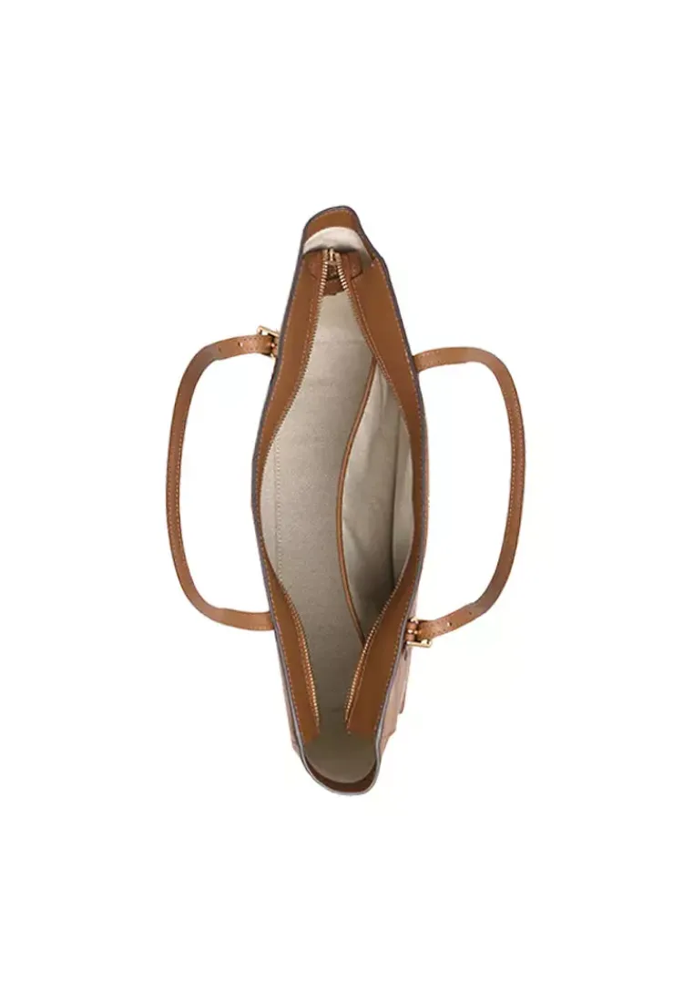 Tory Burch Emerson Large Tote Bag In Moose 150178