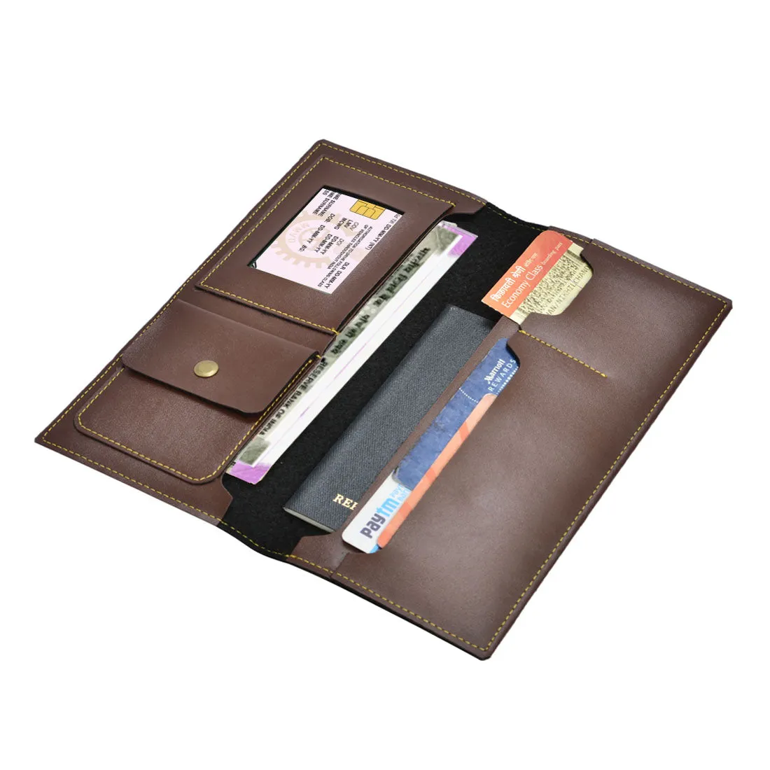 Vegan Leather Personalised Travel Document Organiser with Name - Add Name