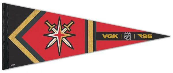 Vegas Golden Knights "VGK '95" NHL Hockey Reverse-Retro-Style Premium Felt Collector's Pennant - Wincraft