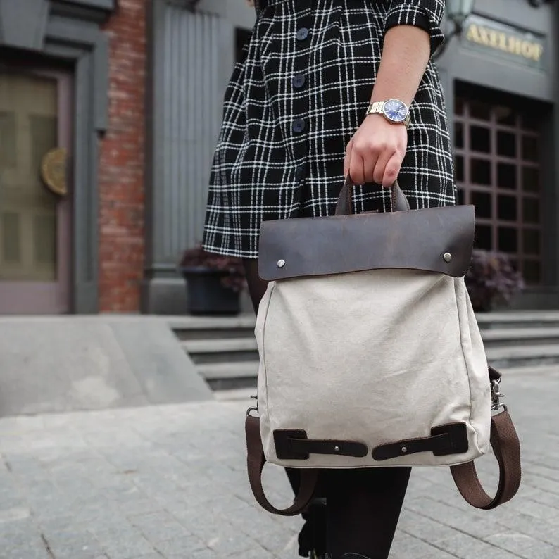 Vintage Canvas Outdoor Backpack for Hiking