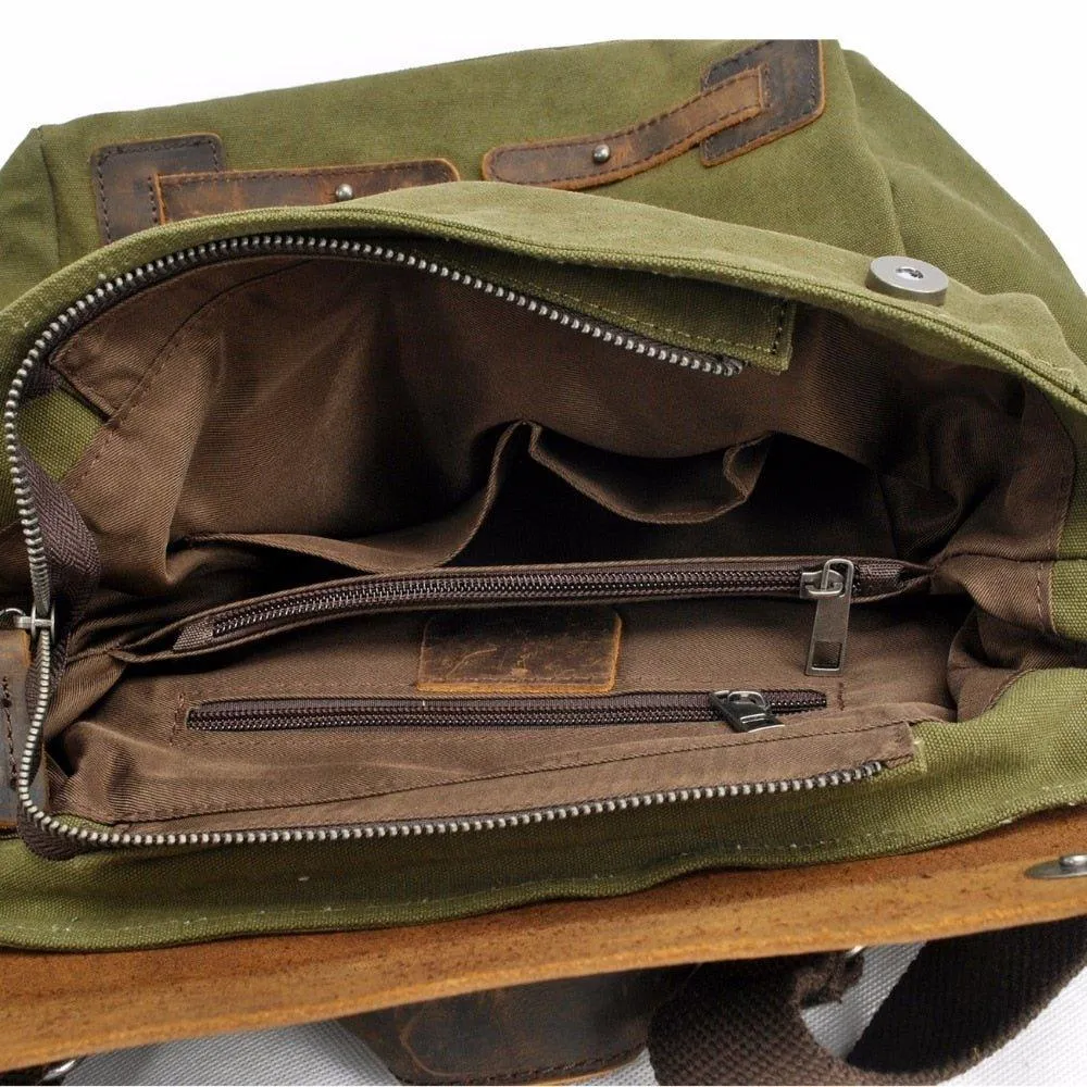 Vintage Canvas Outdoor Backpack for Hiking