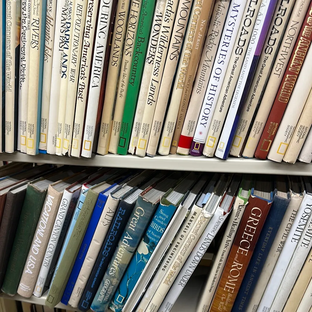Vintage Middle School National Geographic Hardcovers