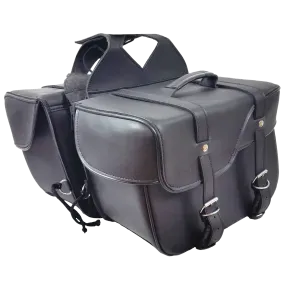 VS206 Vance Leather Medium 2 Strap Saddle Bag