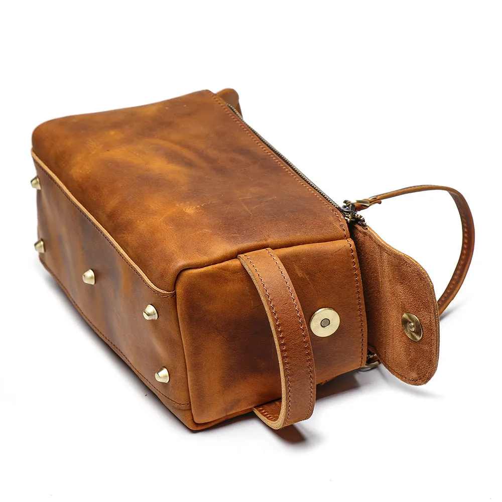 Womens Genuine Leather Makeup Bags Wristlet Wallet That Holds Phone for Women