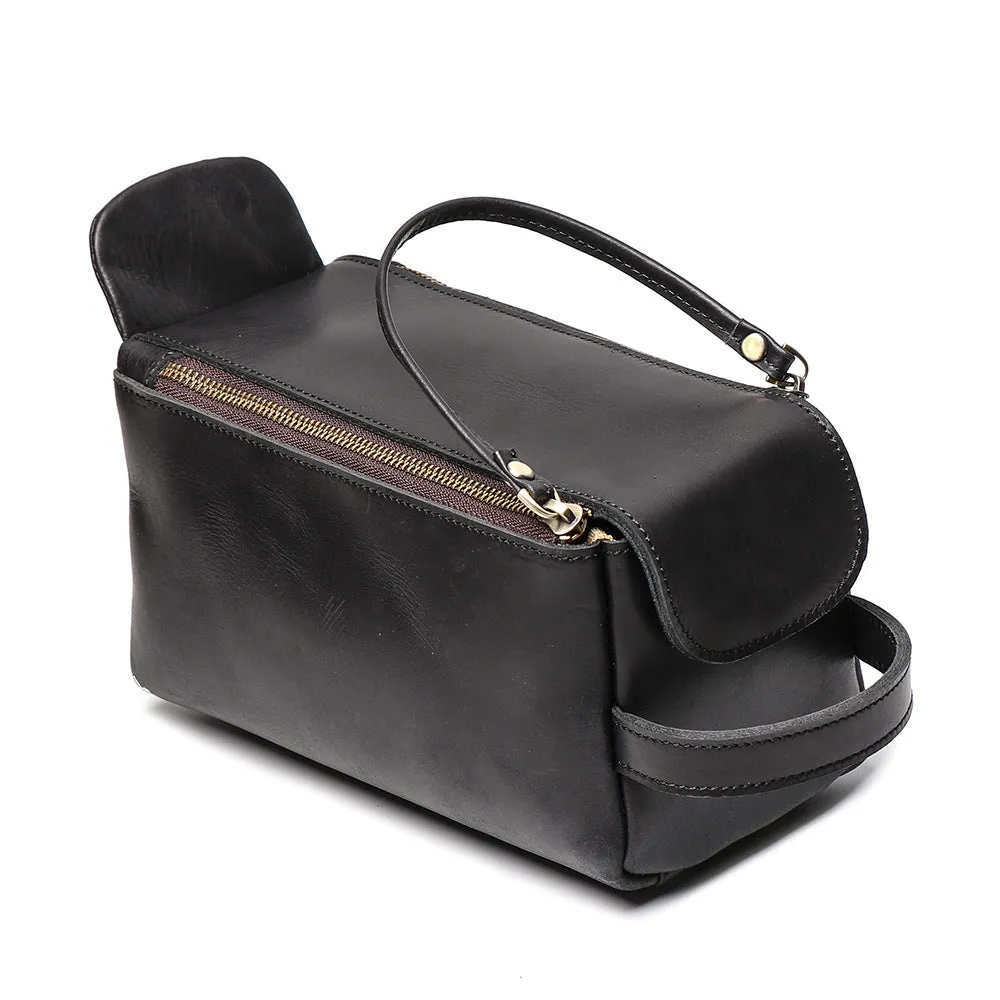 Womens Genuine Leather Makeup Bags Wristlet Wallet That Holds Phone for Women