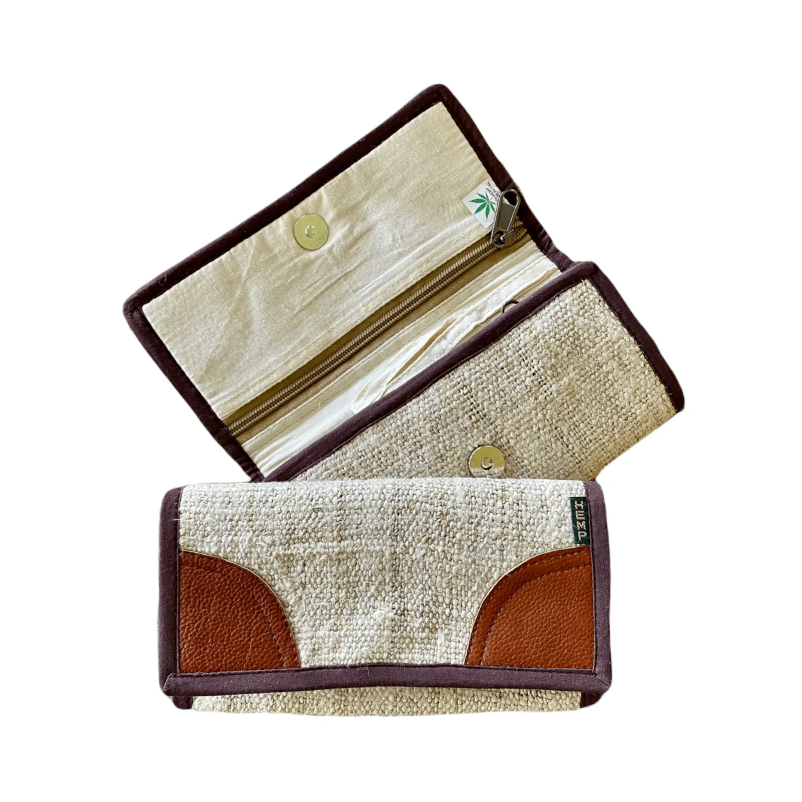 Women's Hemp Wallet - Golden Brown