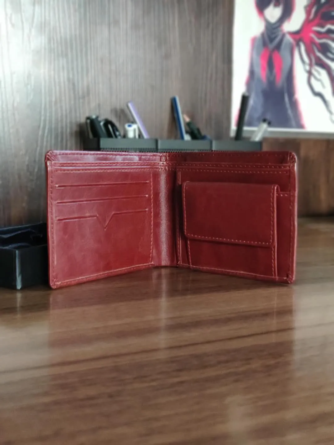 Wuzmal Slim Wallet for Men - Black/ Brown